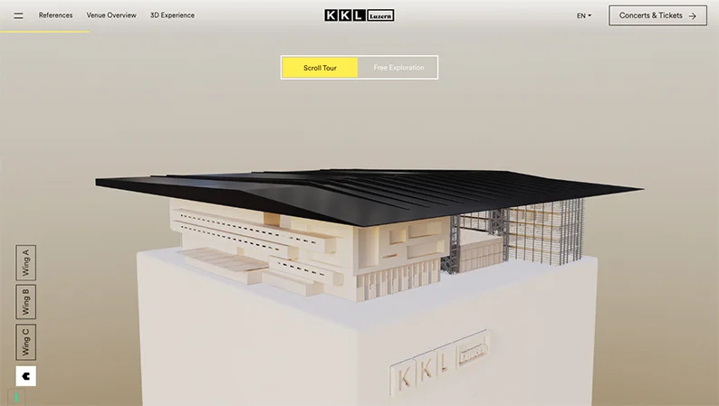 KKL Luzern - Best Website Animation Example