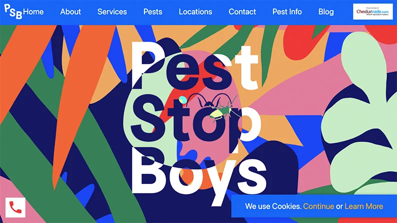 Pest Stop Boys - Best Website Animation Example